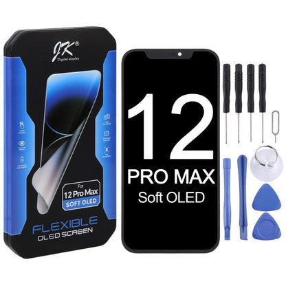 Écran LCD OLED souple JK pour iPhone 12 Pro Max, For iPhone 12 Pro Max