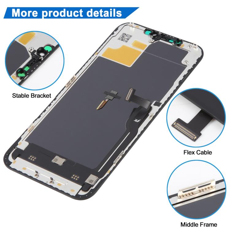 Écran LCD OLED souple JK pour iPhone 12 Pro Max, For iPhone 12 Pro Max