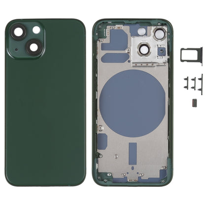 Couvercle du boîtier arrière avec plateau pour carte SIM, touches latérales et objectif d'appareil photo pour iPhone 13 Mini