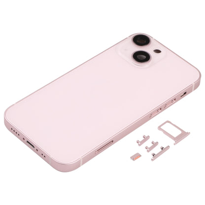 Couvercle du boîtier arrière avec plateau pour carte SIM, touches latérales et objectif d'appareil photo pour iPhone 13 Mini