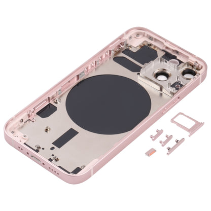 Couvercle du boîtier arrière avec plateau pour carte SIM, touches latérales et objectif d'appareil photo pour iPhone 13 Mini