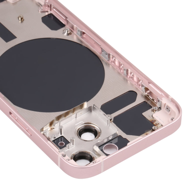 Couvercle du boîtier arrière avec plateau pour carte SIM, touches latérales et objectif d'appareil photo pour iPhone 13 Mini