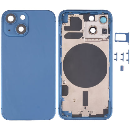 Couvercle du boîtier arrière avec plateau pour carte SIM, touches latérales et objectif d'appareil photo pour iPhone 13 Mini