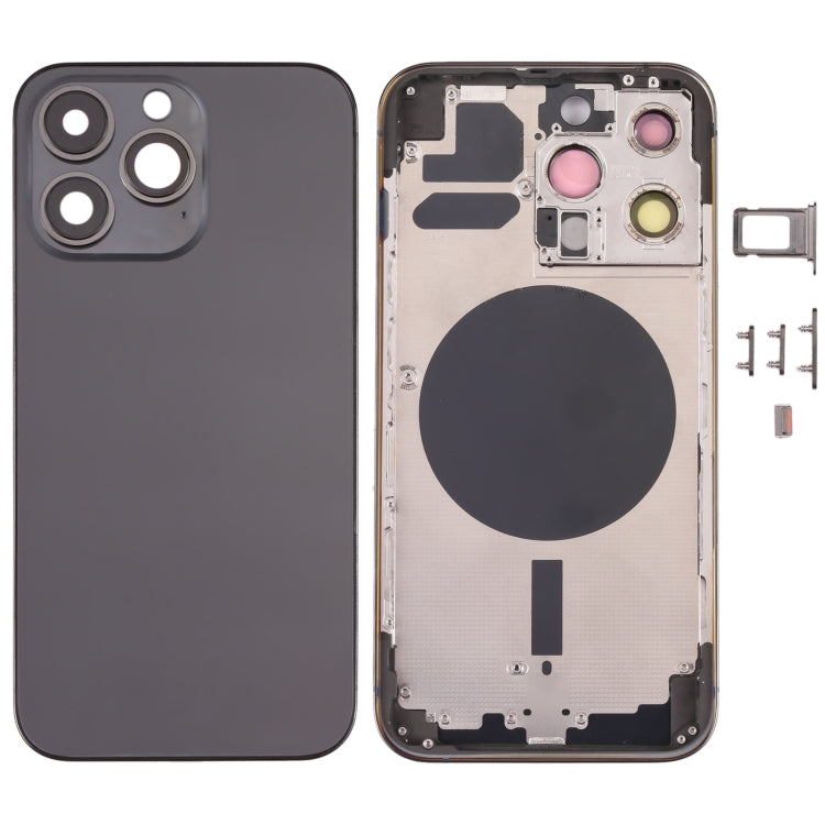 Couvercle du boîtier arrière avec plateau pour carte SIM, touches latérales et objectif d'appareil photo pour iPhone 13 Pro