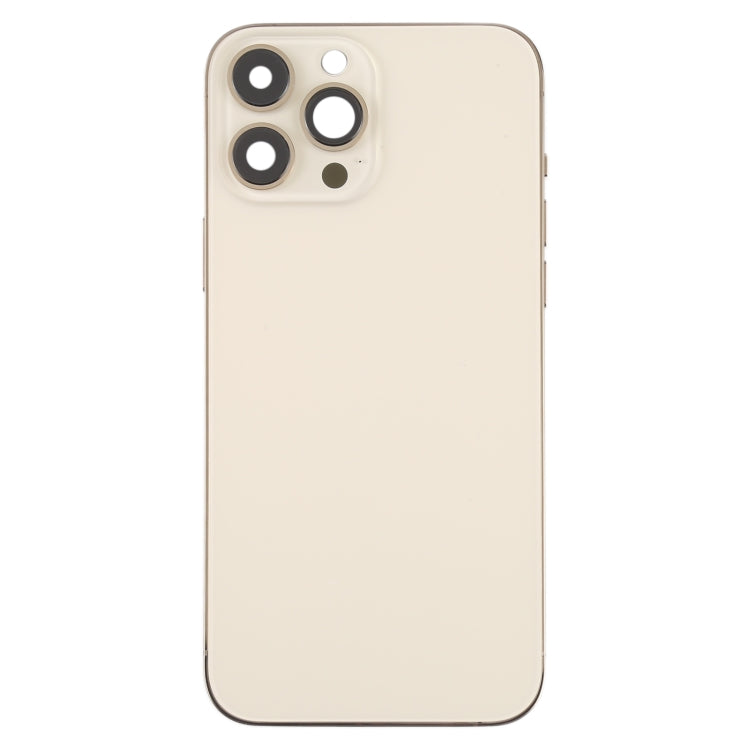 Coque arrière de batterie pour iPhone 13 Pro Max, avec touches latérales, plateau pour cartes, alimentation, câble flexible de Volume et Module de chargement sans fil