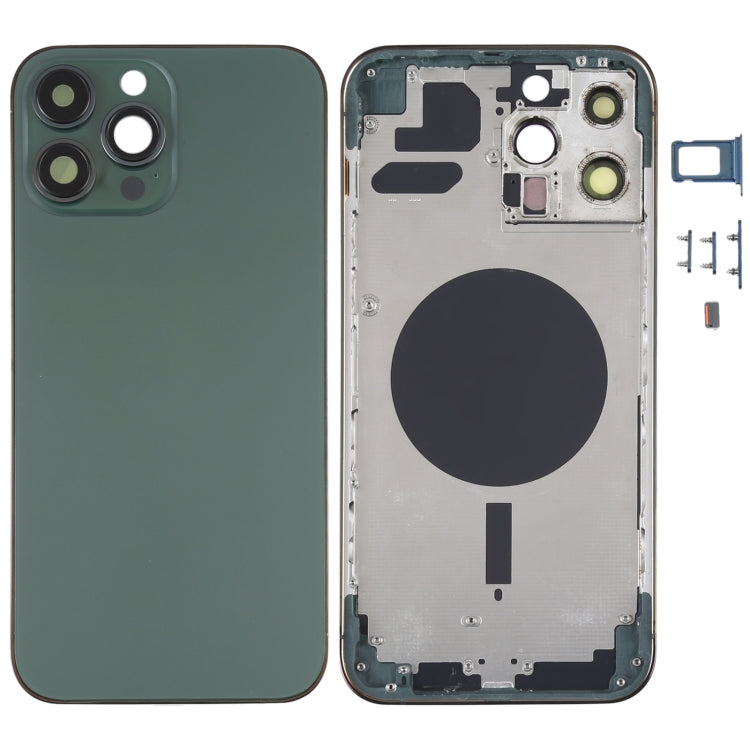 Couvercle du boîtier arrière avec plateau pour carte SIM, touches latérales et objectif d'appareil photo pour iPhone 13 Pro Max