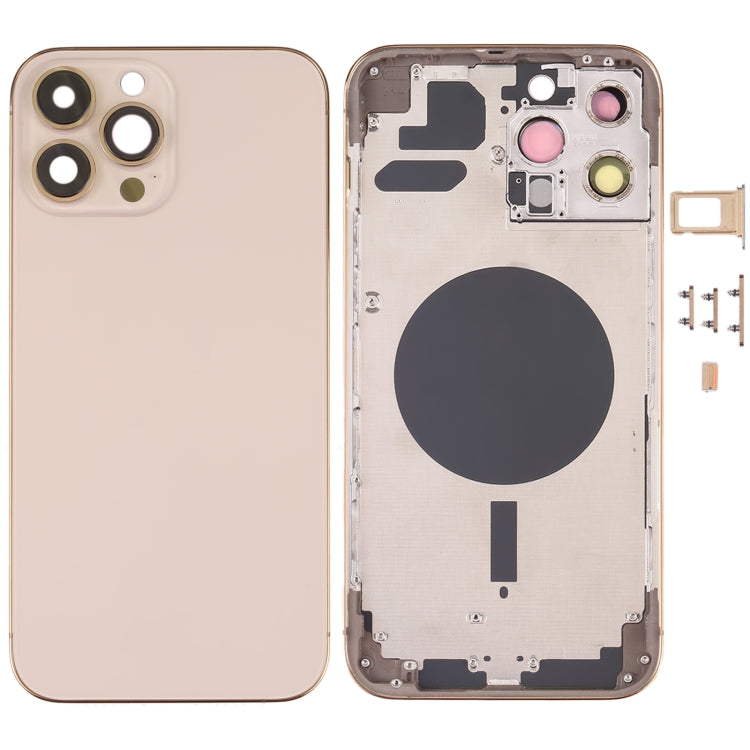 Couvercle du boîtier arrière avec plateau pour carte SIM, touches latérales et objectif d'appareil photo pour iPhone 13 Pro Max