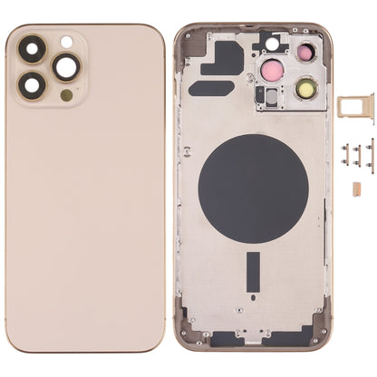 Couvercle du boîtier arrière avec plateau pour carte SIM, touches latérales et objectif d'appareil photo pour iPhone 13 Pro Max