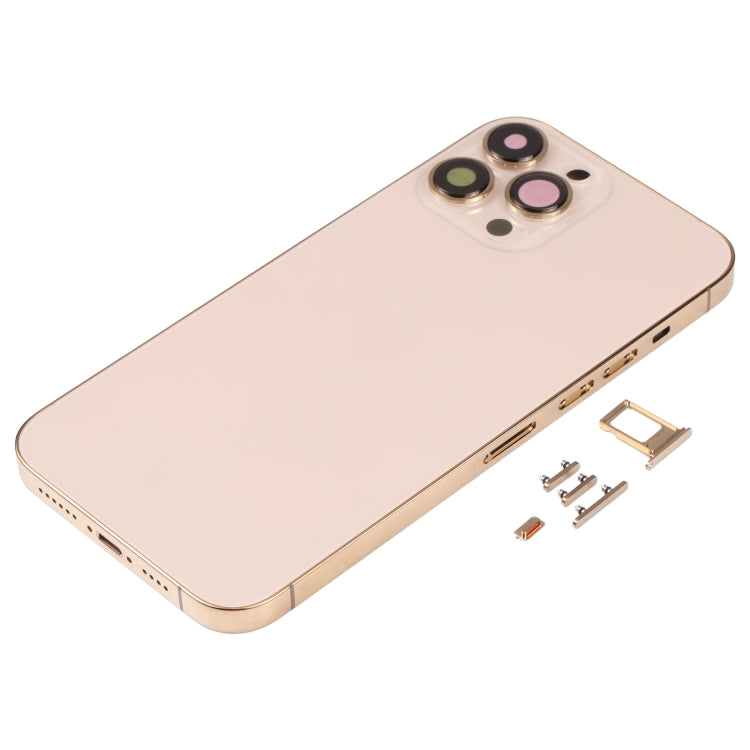 Couvercle du boîtier arrière avec plateau pour carte SIM, touches latérales et objectif d'appareil photo pour iPhone 13 Pro Max
