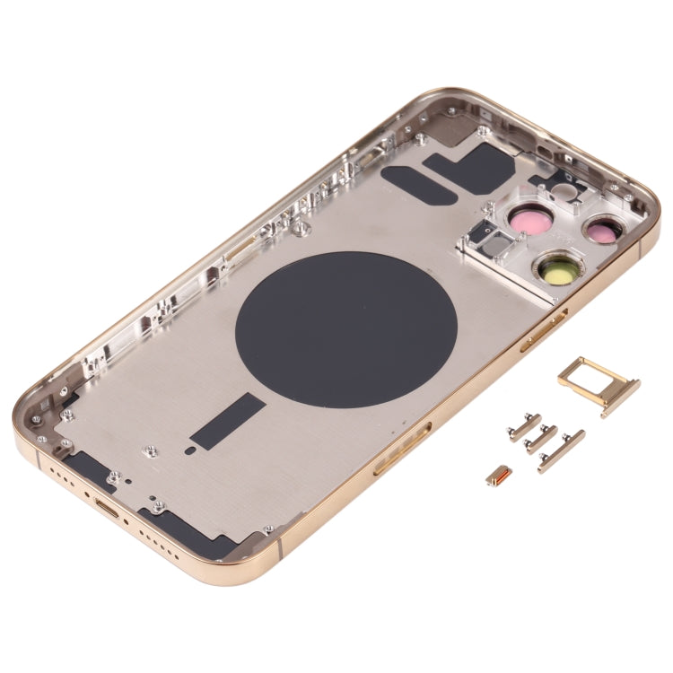 Couvercle du boîtier arrière avec plateau pour carte SIM, touches latérales et objectif d'appareil photo pour iPhone 13 Pro Max