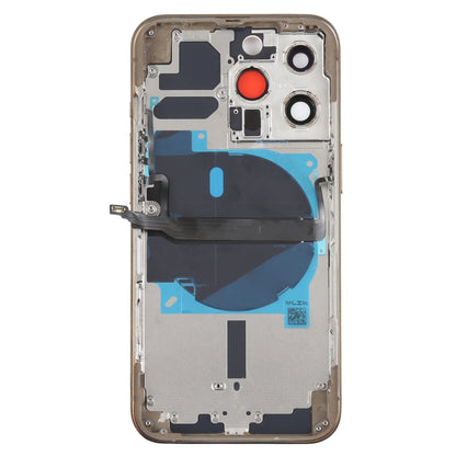 Coque arrière de batterie pour iPhone 13 Pro, avec touches latérales, plateau pour cartes, alimentation, câble flexible de Volume et Module de chargement sans fil