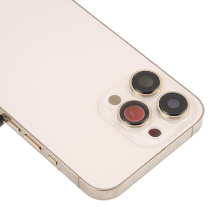 Coque arrière de batterie pour iPhone 13 Pro, avec touches latérales, plateau pour cartes, alimentation, câble flexible de Volume et Module de chargement sans fil