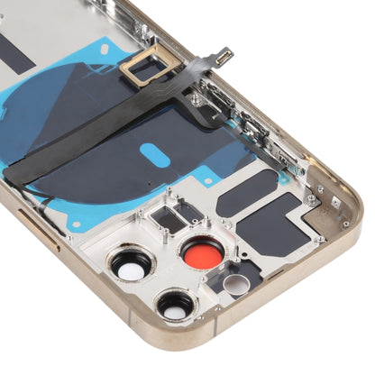 Coque arrière de batterie pour iPhone 13 Pro, avec touches latérales, plateau pour cartes, alimentation, câble flexible de Volume et Module de chargement sans fil