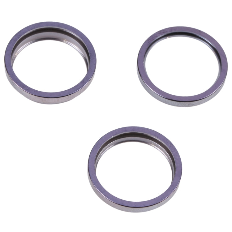 Lentille en verre de caméra arrière pour iPhone 14 Pro Max, 3 pièces, anneau de protection extérieur en métal
