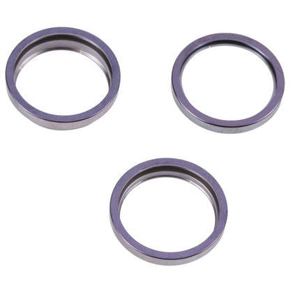 Lentille en verre de caméra arrière pour iPhone 14 Pro Max, 3 pièces, anneau de protection extérieur en métal