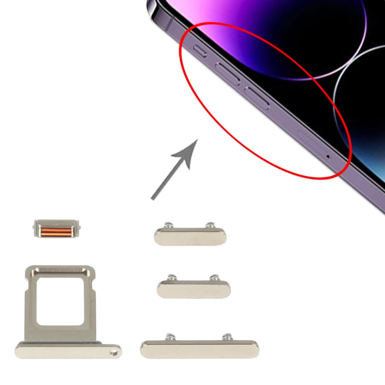 Tiroir Carte SIM + Touches Latérales pour iPhone 14 Pro Max
