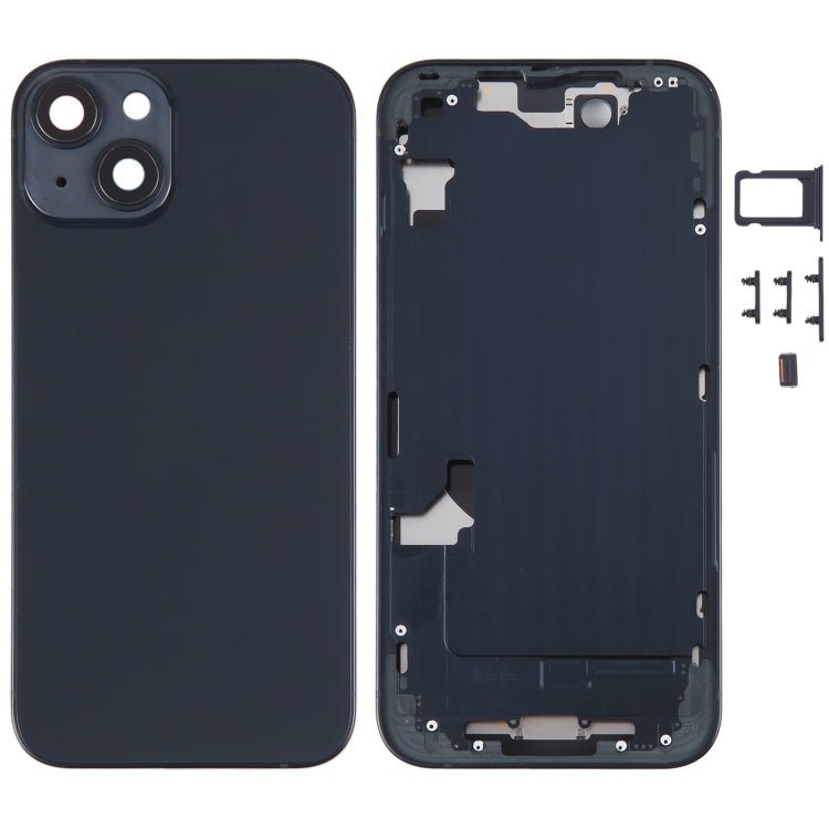 Coque arrière de batterie pour iPhone 14, avec cadre central/touches latérales