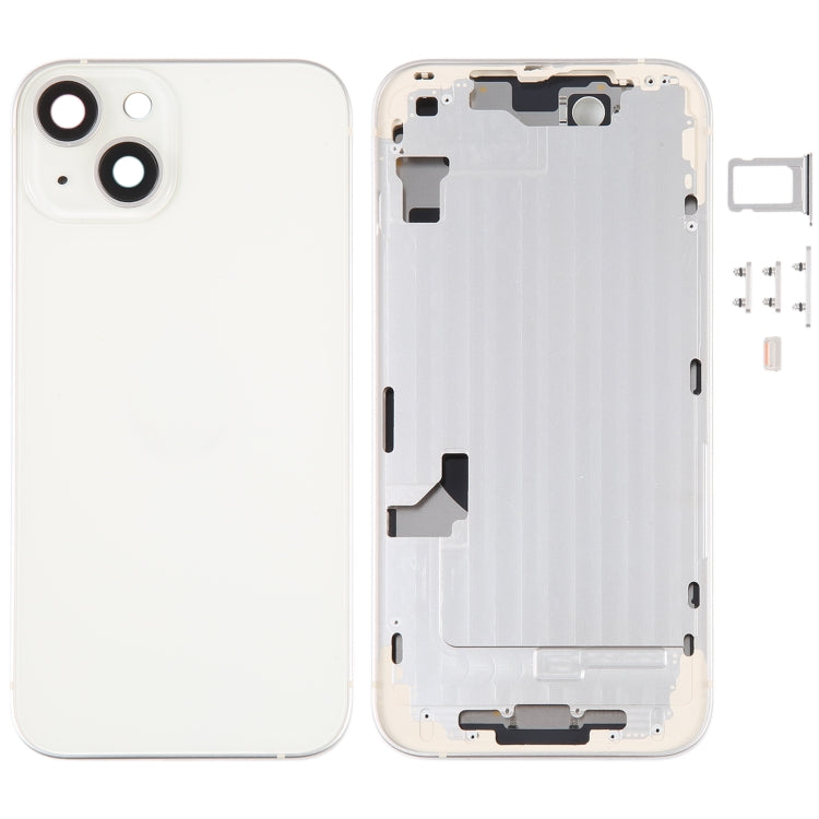 Coque arrière de batterie pour iPhone 14, avec cadre central/touches latérales
