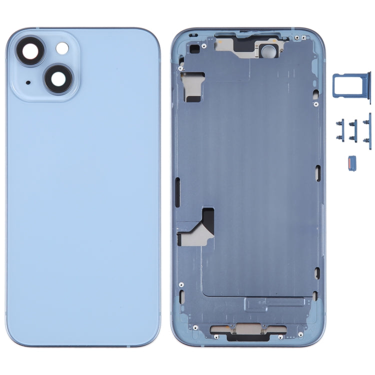 Coque arrière de batterie pour iPhone 14, avec cadre central/touches latérales