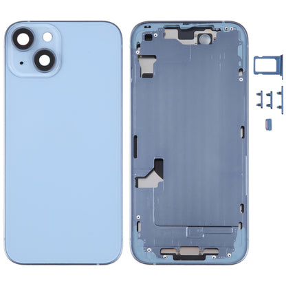 Coque arrière de batterie pour iPhone 14, avec cadre central/touches latérales