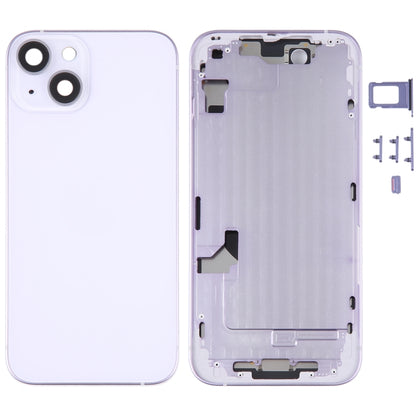 Coque arrière de batterie pour iPhone 14, avec cadre central/touches latérales