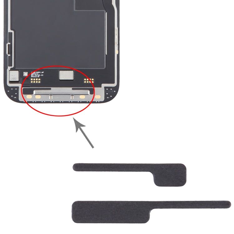 100/ensemble pour iPhone 14 Pro LCD support éponge mousse tampons