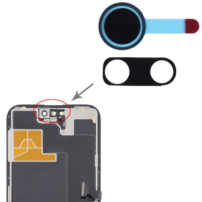 100/Set autocollant d'étanchéité d'ombrage LCD pour caméra avant pour iPhone 14 Pro / 14 Pro Max