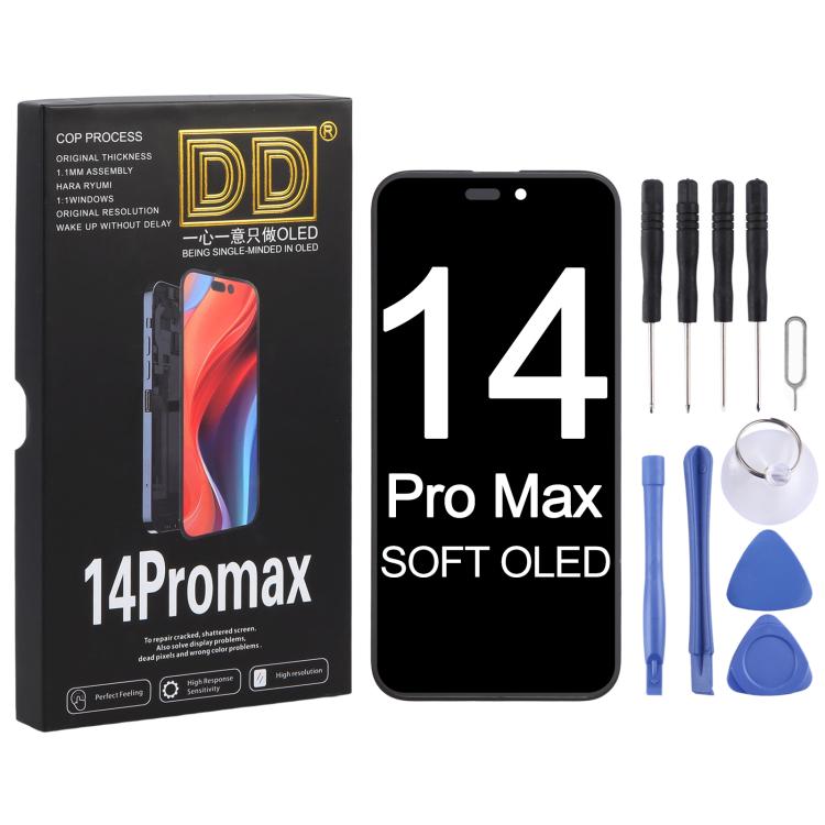 Écran OLED souple DD pour iPhone 14 Pro Max, For iPhone 14 Pro Max(Soft LCD)