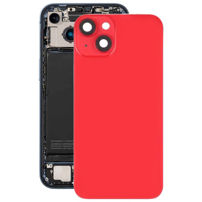 Pour iPhone 14 Plus Couvercle arrière de batterie en verre avec support de flash + module de chargement sans fil