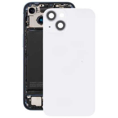 Pour iPhone 14 Couvercle arrière de batterie en verre avec support de flash + module de chargement sans fil