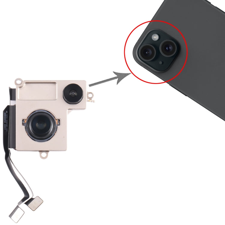 Pour iPhone 15 Plus, caméra arrière