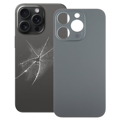 Couvercle de batterie arrière en verre pour iPhone 15 Pro, remplacement facile, grand trou de caméra