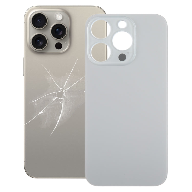 Couvercle de batterie arrière en verre pour iPhone 15 Pro, remplacement facile, grand trou de caméra