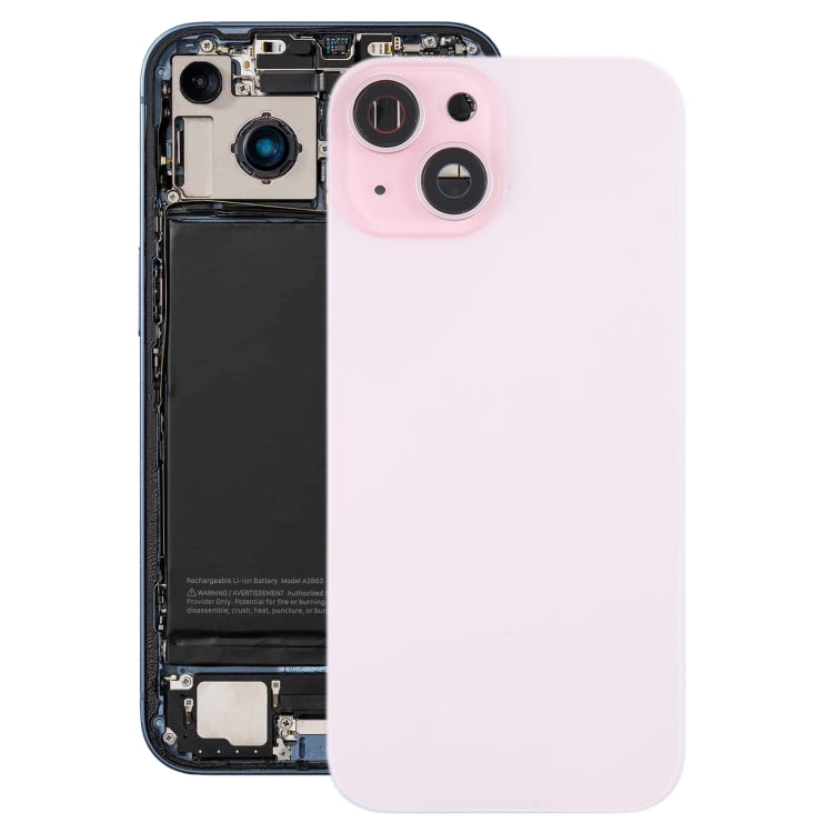 Coque arrière de batterie pour iPhone 15, avec couvercle d'objectif d'appareil photo + aimant MagSafe, For iPhone 15 (with MagSafe)