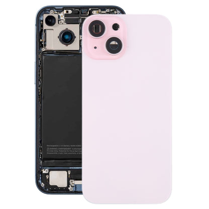 Coque arrière de batterie pour iPhone 15, avec couvercle d'objectif d'appareil photo + aimant MagSafe, For iPhone 15 (with MagSafe)
