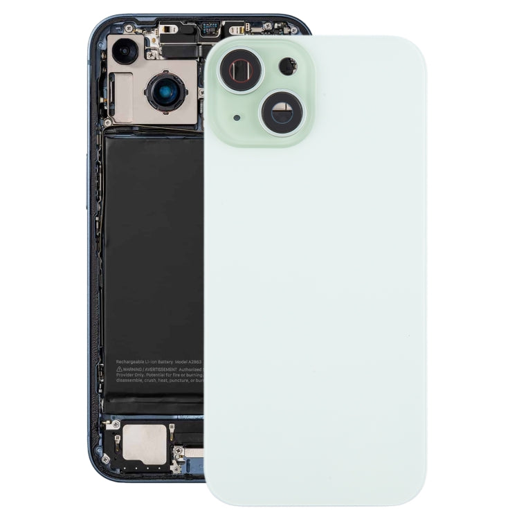 Coque arrière de batterie pour iPhone 15, avec couvercle d'objectif d'appareil photo + aimant MagSafe, For iPhone 15 (with MagSafe)