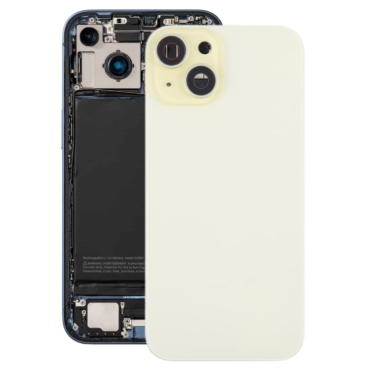 Coque arrière de batterie pour iPhone 15, avec couvercle d'objectif d'appareil photo + aimant MagSafe, For iPhone 15 (with MagSafe)