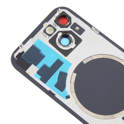 Coque arrière de batterie pour iPhone 15, avec couvercle d'objectif d'appareil photo + aimant MagSafe, For iPhone 15 (with MagSafe)