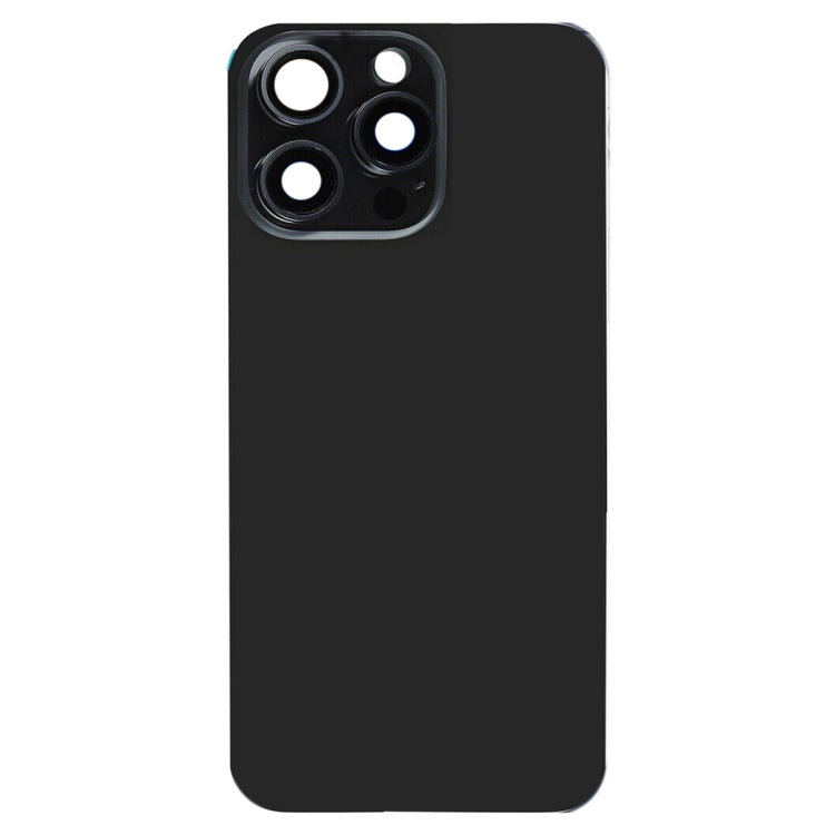 Pour iPhone 15 Pro Couvercle arrière de batterie en verre avec support de flash + module de chargement sans fil