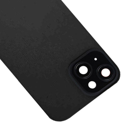 Pour iPhone 15 Couvercle arrière de batterie en verre avec support de flash + module de chargement sans fil