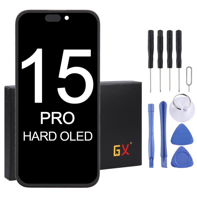 Écran OLED rigide GX pour iPhone 15 Pro, For iPhone 15 Pro