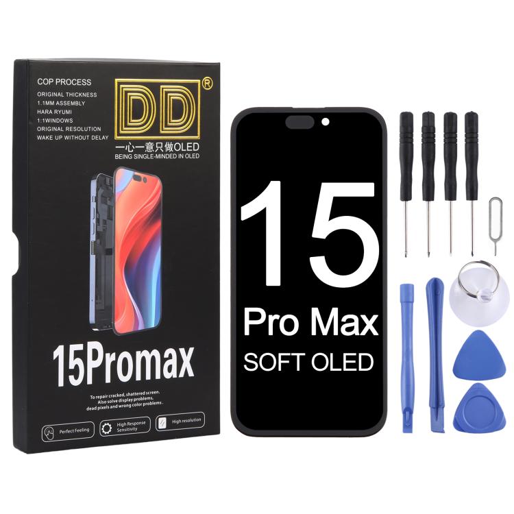 Écran OLED souple DD pour iPhone 15 Pro Max, For iPhone 15 Pro Max(Soft OLED)