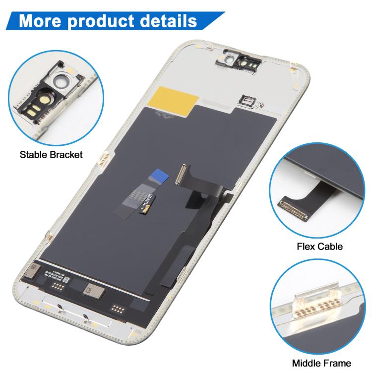 Écran LCD OLED souple JK pour iPhone 15 Pro Max, For iPhone 15 Pro Max