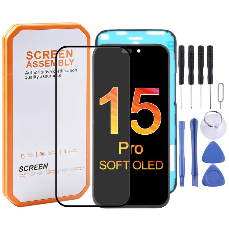 Écran OLED souple HXL pour iPhone 15 Pro, For iPhone 15 Pro