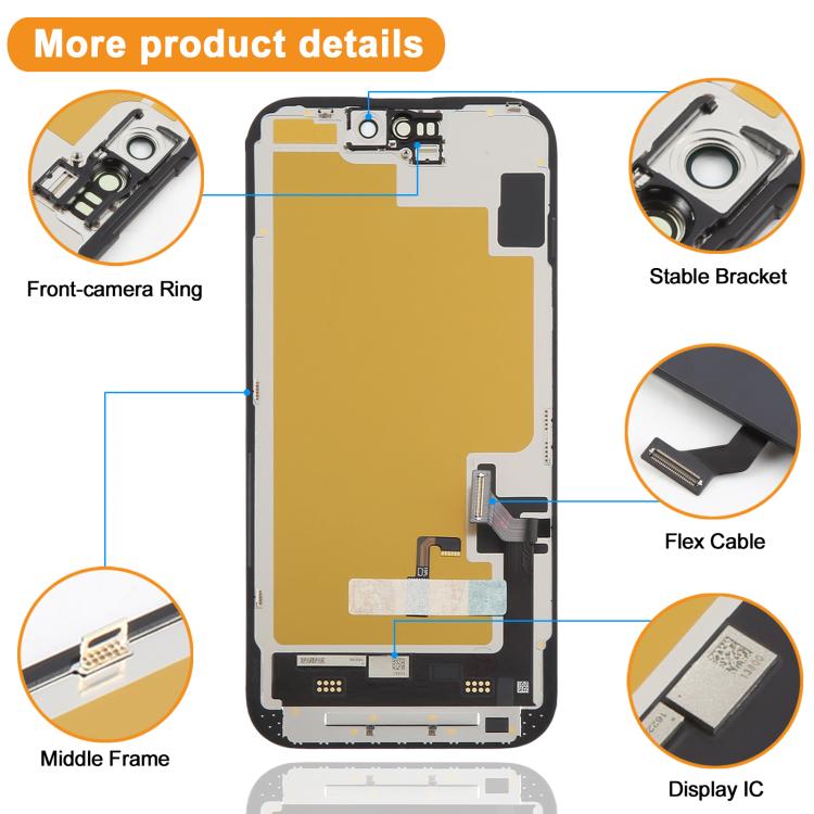 Écran OLED souple HXL pour iPhone 15, For iPhone 15