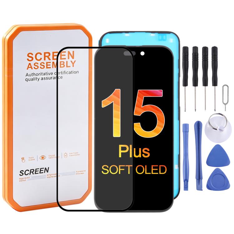 Écran OLED souple HXL pour iPhone 15 Plus, For iPhone 15 Plus