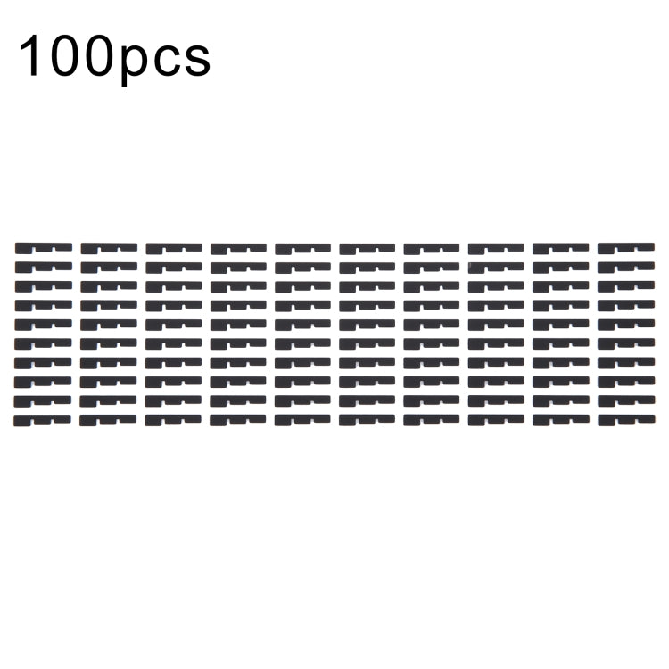 Pour iPhone 15 Pro 100sets autocollant adhésif noir côté LCD (03)