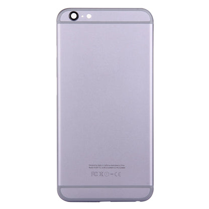 5 en 1 pour iPhone 6s Plus (couvercle arrière + plateau pour cartes + touche de contrôle du volume + bouton d'alimentation + touche de vibrateur pour interrupteur muet) Couvercle de boîtier complet (or + noir)
