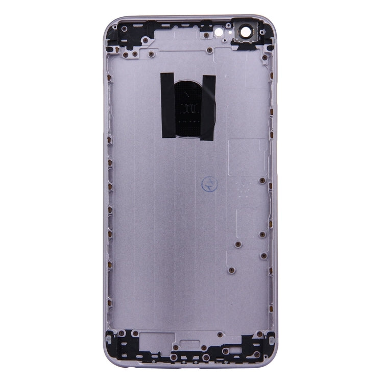 5 en 1 pour iPhone 6s Plus (couvercle arrière + plateau pour cartes + touche de contrôle du volume + bouton d'alimentation + touche de vibrateur pour interrupteur muet) Couvercle de boîtier complet (or + noir)