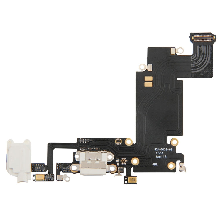 pour iPhone 6s Plus Câble flexible de port de charge blanc